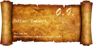 Odler Imbert névjegykártya